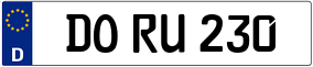 Truck License Plate